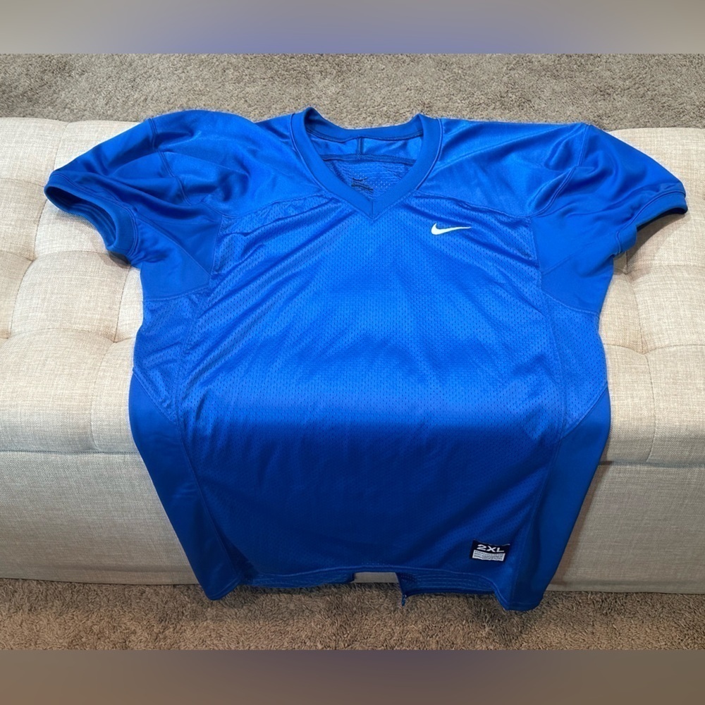 NWOT Nike Defender Men’s Football Practice Jersey XXL - Royal Blue - Picture 3 of 7